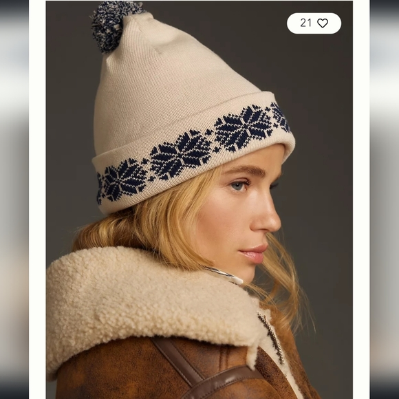 Anthropologie The Upside Aspen Beanie - ivory
